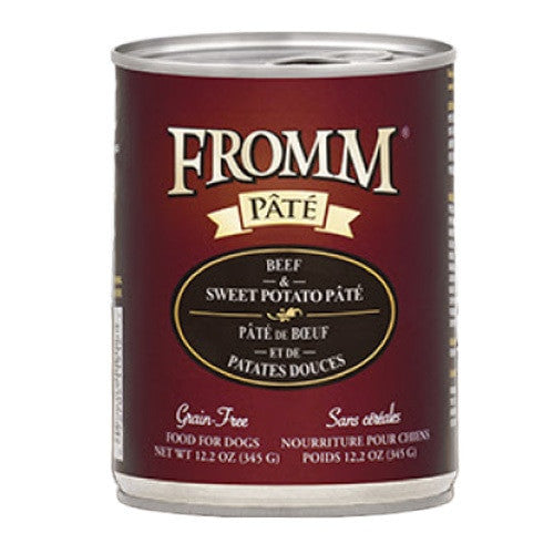 Fromm GF Beef & Sweet Potato Pate for Dogs 12.2oz