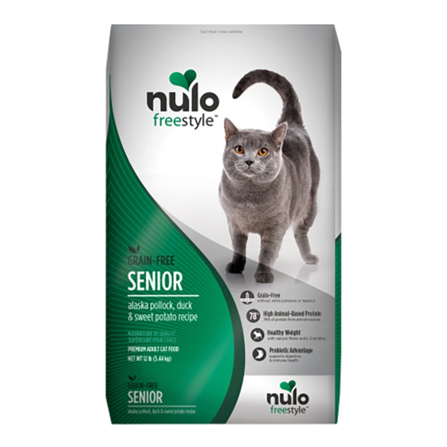 Nulo Freestyle Senior Cat Formula Pollock/Duck  12lb Bag