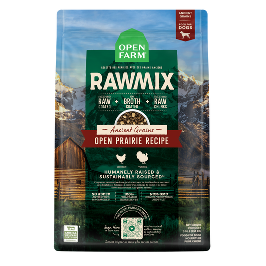 Open Farm RawMix Ancient Grain Open Prairie Recipe for Dogs 3.5lb