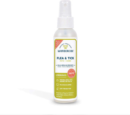 Wondercide Flea, Tick & Mosquito Spray Lemongrass Scent (4oz)