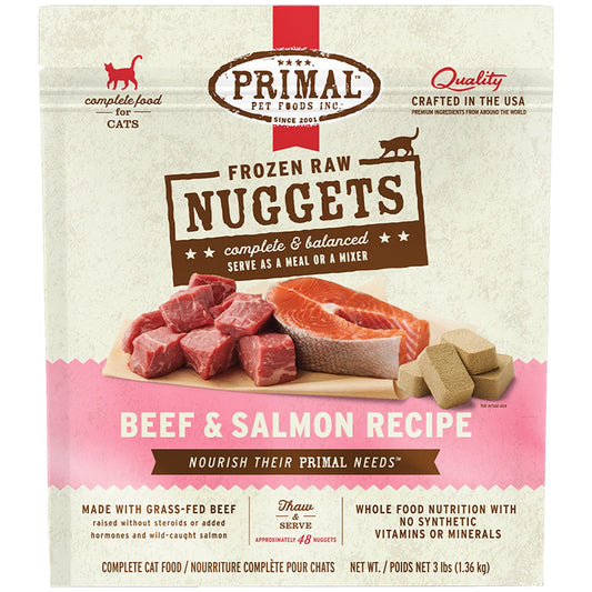 Primal FZN Feline Beef & Salmon Formula 3lb