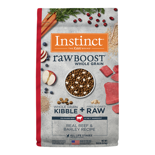 Instinct Rawboost Beef & Barley Recipe for Dogs 20lb
