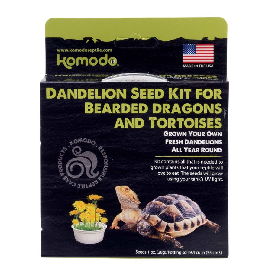 Komodo Dandelion Kit for Beardies and Tortoises (50 seeds)