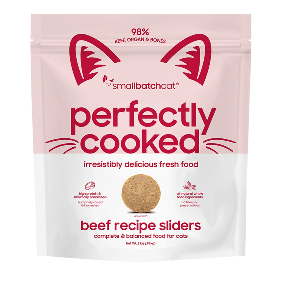 Smallbatch Perfectly Cooked Chicken Sliders Recipe for Cats (2 lbs)
