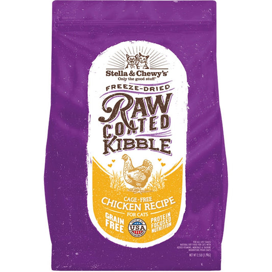 Stella & Chewy Raw Coated Kibble for Cats - Chicken 5lb