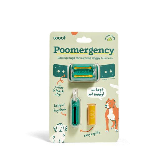 Woof Poomergency Poop Bags (Yellow)
