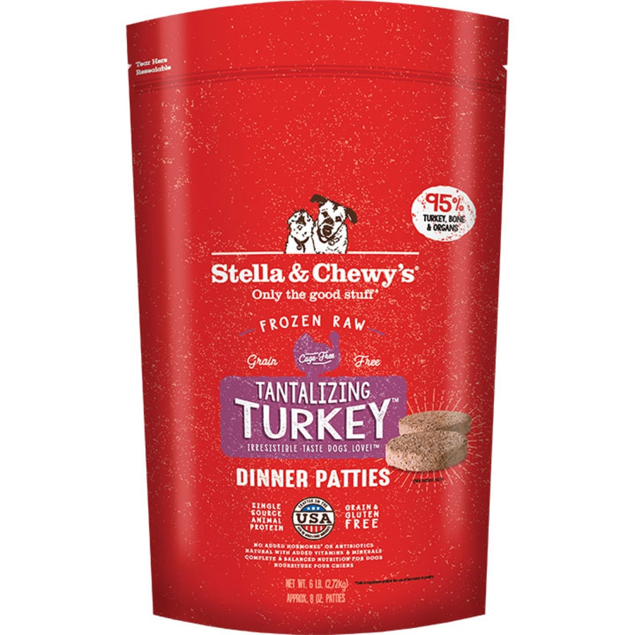 Stella & Chewy's FZN Tantalizing Turkey Dinner Patties 6lb