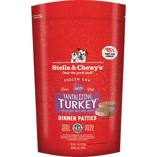 Stella & Chewy's FZN Tantalizing Turkey Dinner Patties 6lb