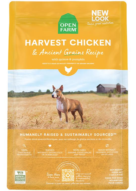 Open Farm Harvest Chicken and Ancient Grains Recipe for Dogs 22lb