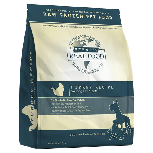 Steve's Real Food FZN Turkey Recipe for Dogs (5lb)