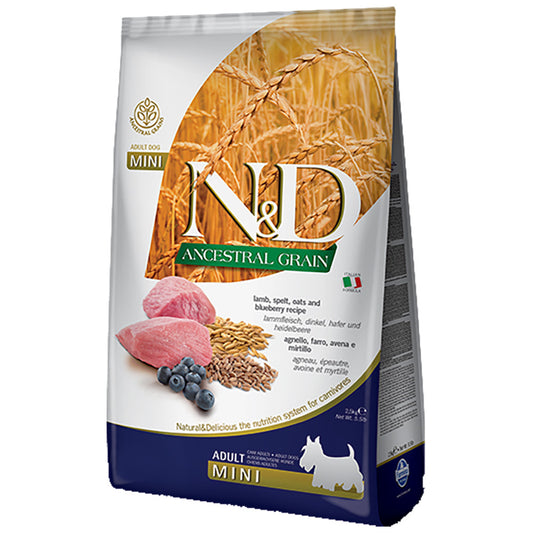 Farmina Ancestral Grain Adult Dog Lamb/Blueberry Mini 5.5lb