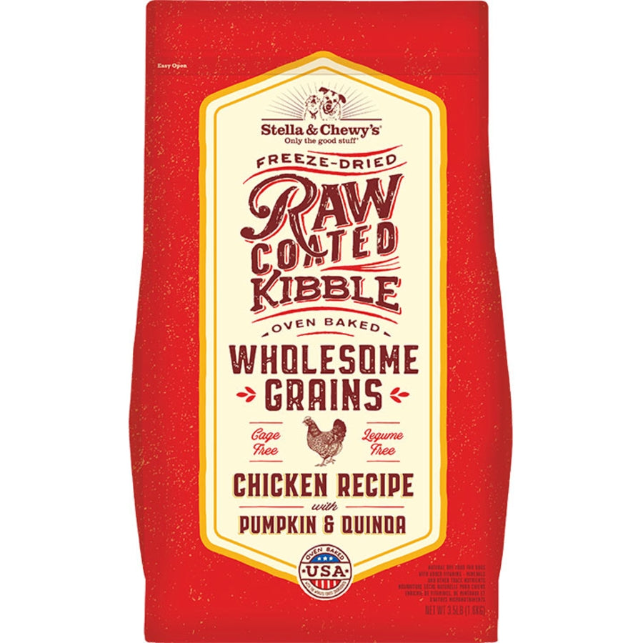 Stella & Chewy Raw Coated Recipe  for Dogs - Chicken w/Grains 22lb