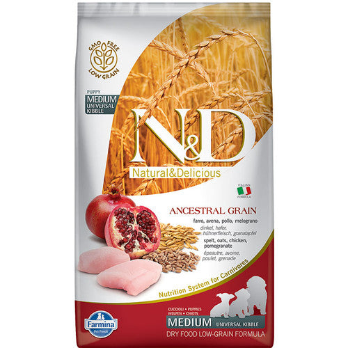 Farmina N&D Ancestral Grain Puppy Chicken/Pom Med/Maxi 26.4lb