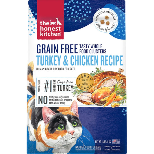 The Honest Kitchen Cat Clusters Turkey/Chicken 4lbspecial order