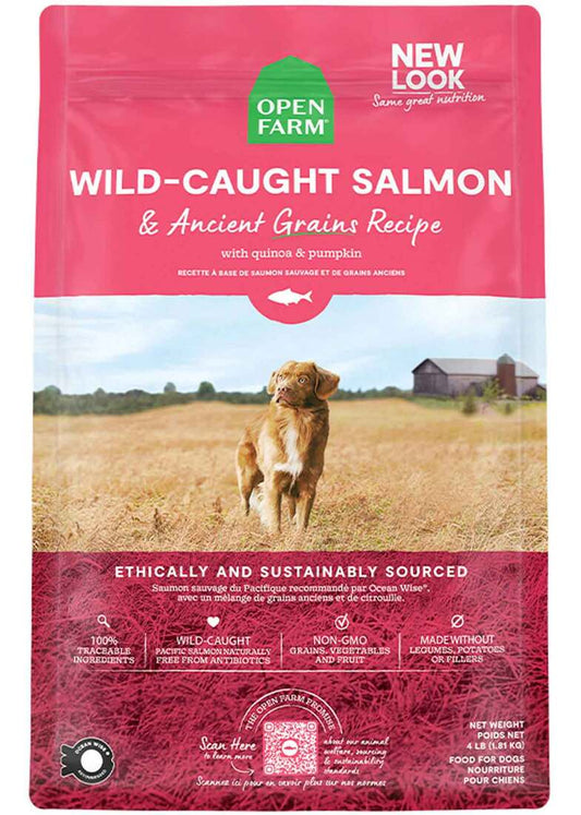 Open Farm GF Salmon Dog Kibble 4lb