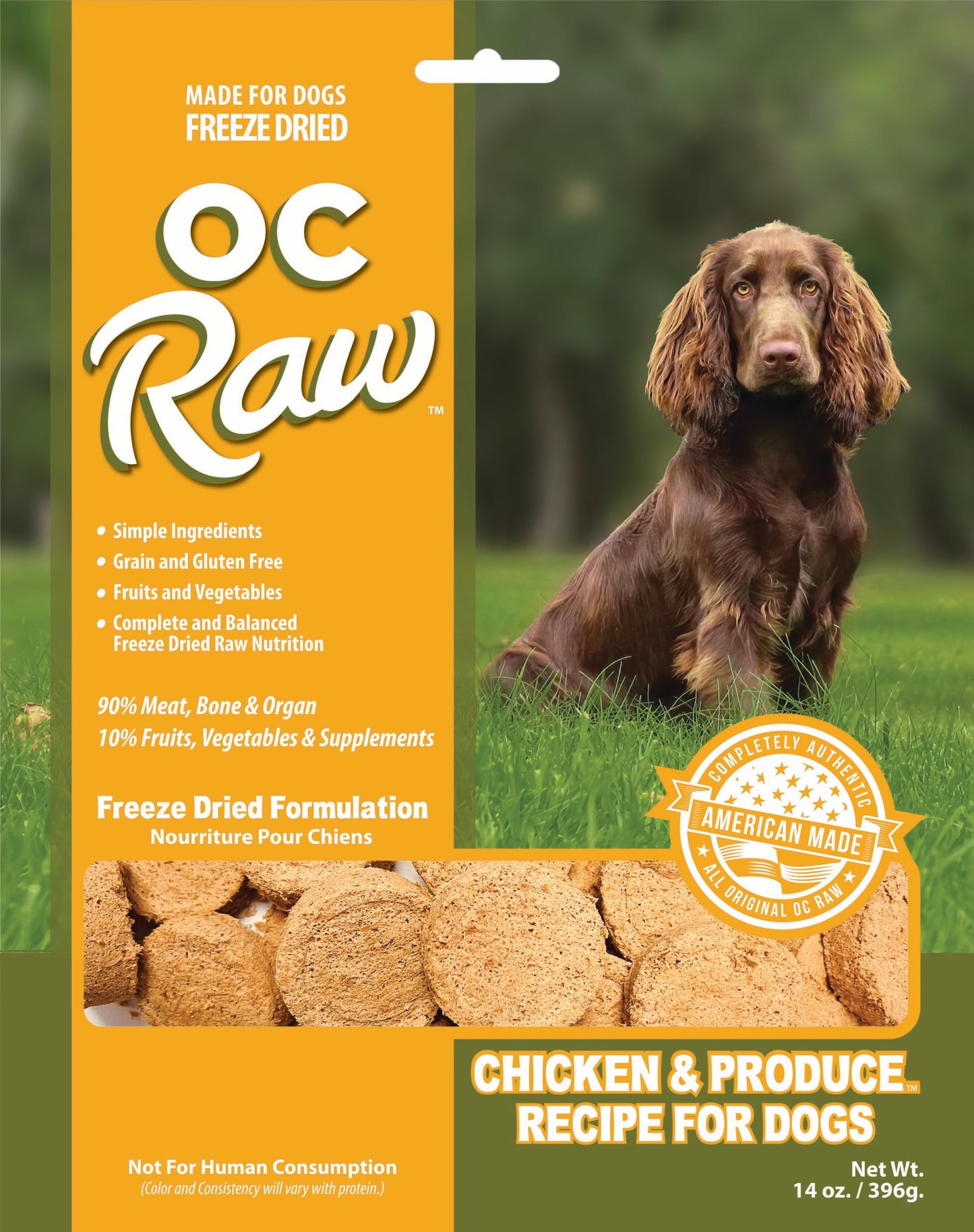 OC Raw Freeze Dried Dog Food