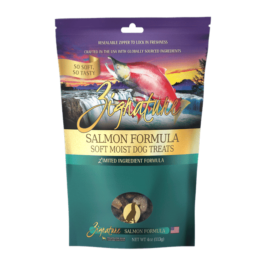 Zignature Soft Treats for Dogs 4oz -Salmon
