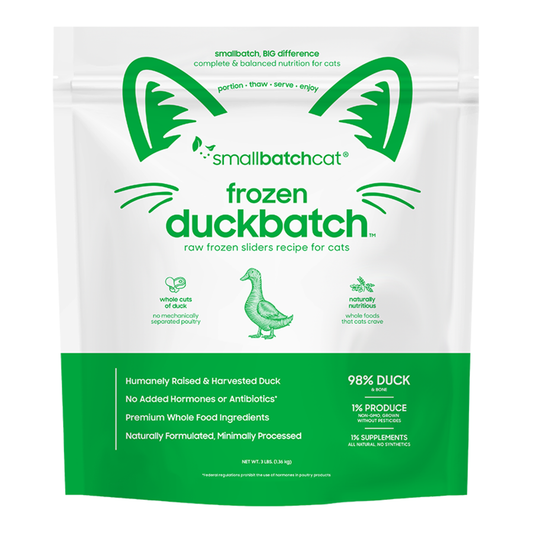 SmallBatch FRZN Cat Duck Sliders 3lb