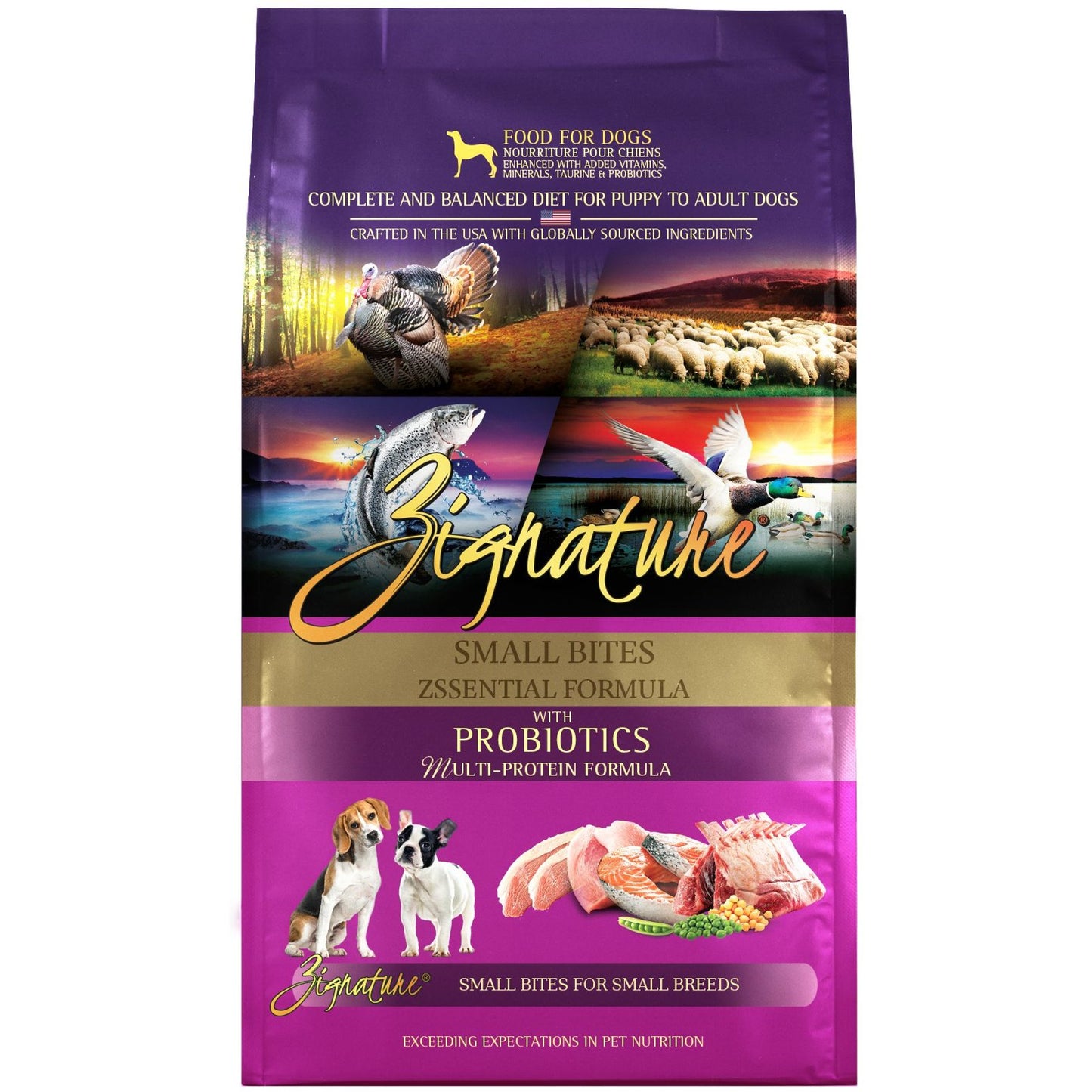 Zignature Dog Dry GF Small Bites Zssential Formula 4lb