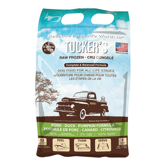 Tucker's FZN Raw Food for Dogs - Pork/Duck/Pumpkin 6 lb