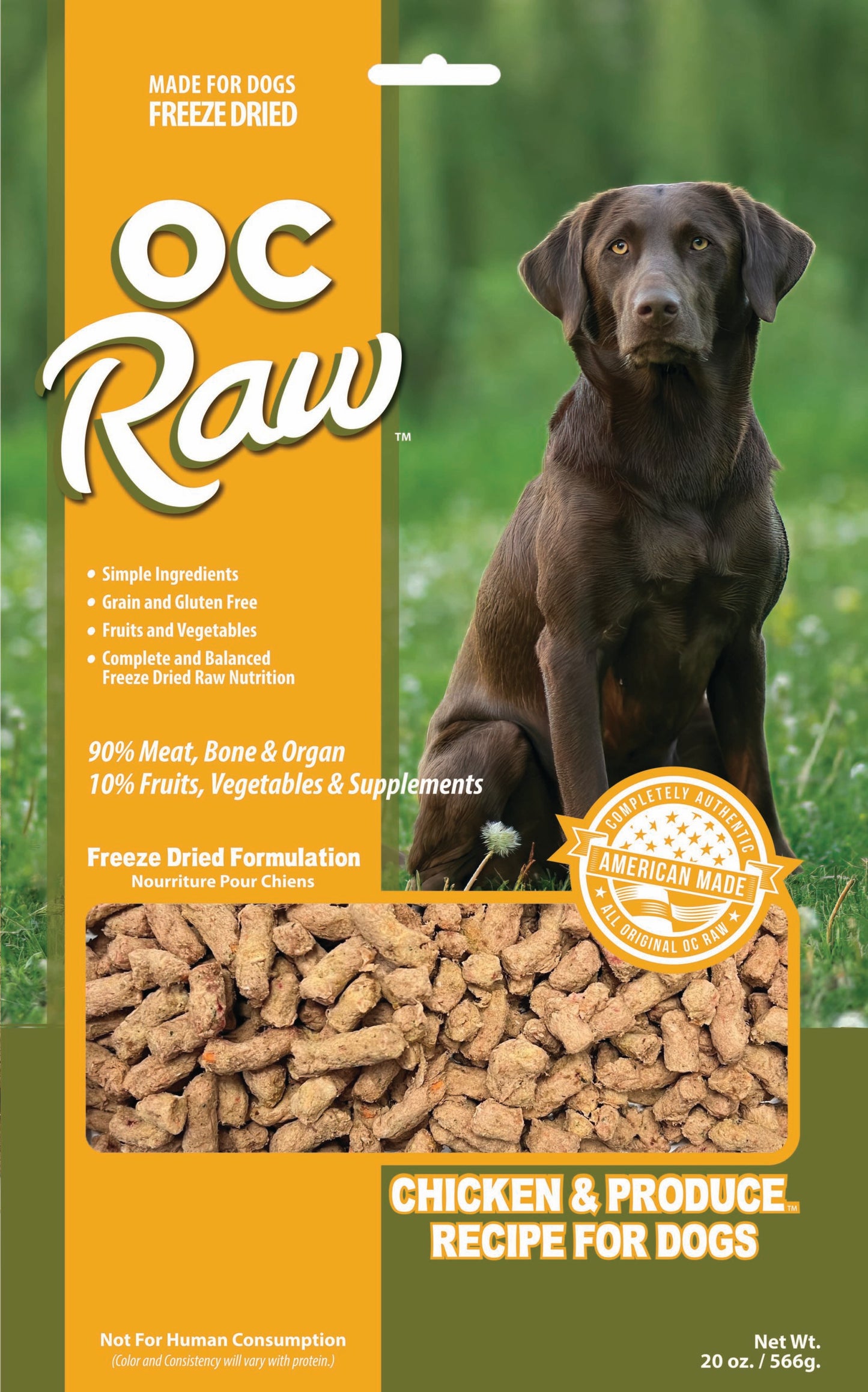 OC Raw Freeze Dried Dog Food