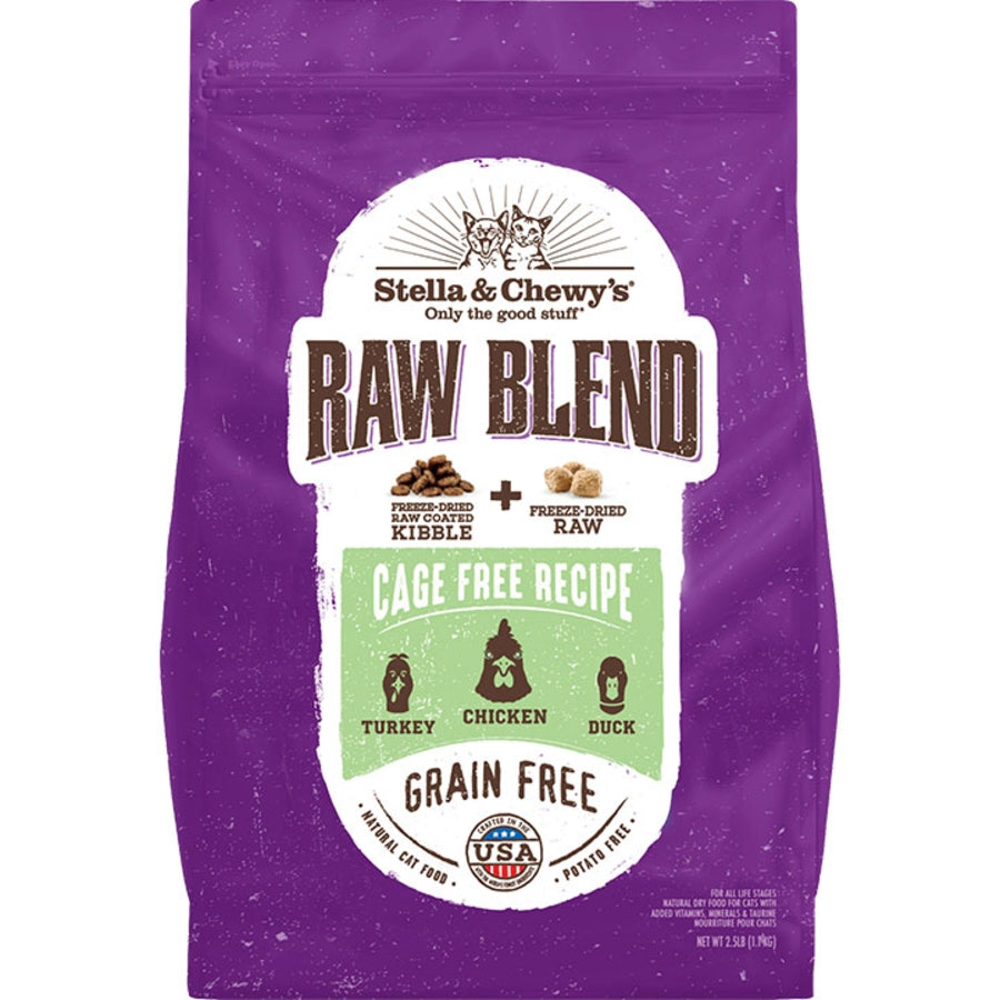 Stella & Chewy's Raw Blend Cage-Free Kibble for Cats 2.5lb