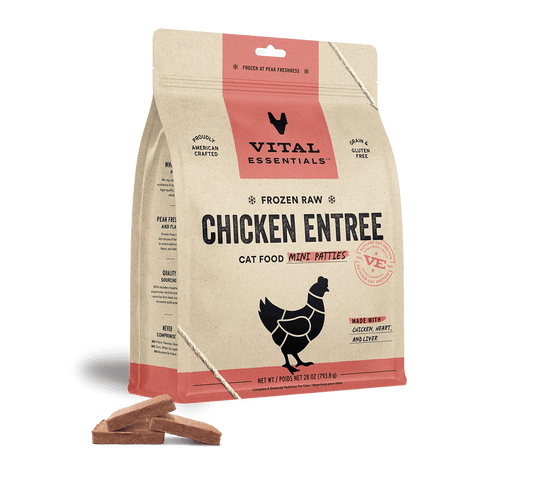 Vital Essentials Fzn Cat Chicken Mini Patties (1.75lbs)