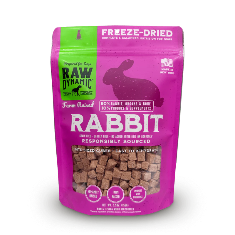 Raw Dynamic FD Dog Food 5.5 oz - Rabbit