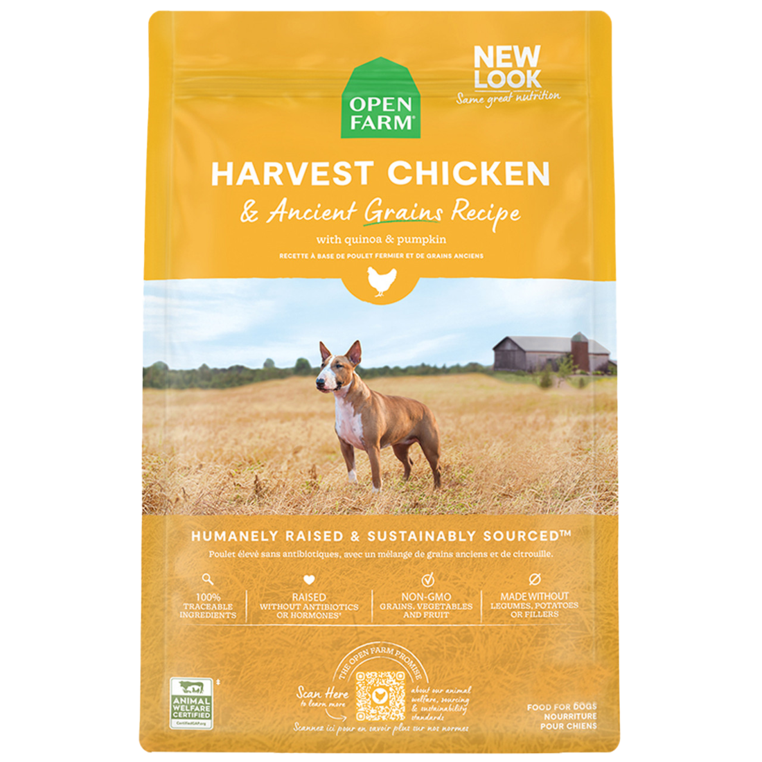 Open Farm Harvest Chicken & Ancient Grains Dry Dog Food 4lb