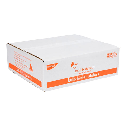 Smallbatch  FZN Cat Chicken Sliders Bulk Box 9lb