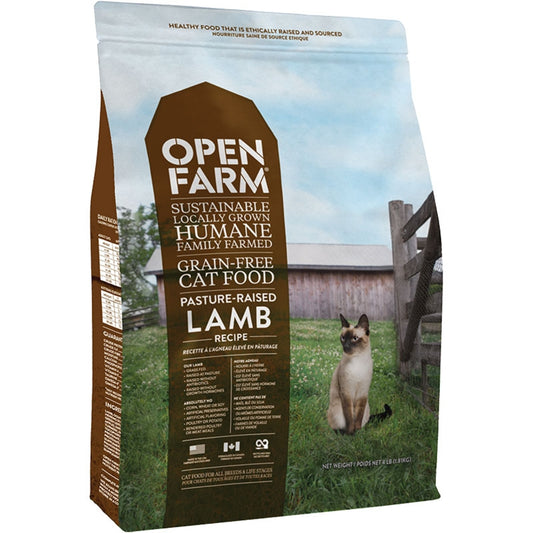 Open Farm GF Lamb Recipe Dry Cat Food 8 lbspecial order