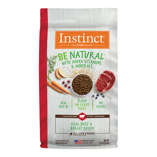 Instinct Be Natural Beef & Barley Recipe for Dogs 4.5lb