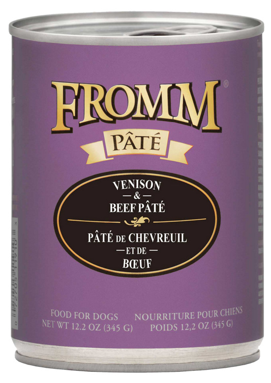 Fromm Venison & Beef Pate for Dogs 12oz Can