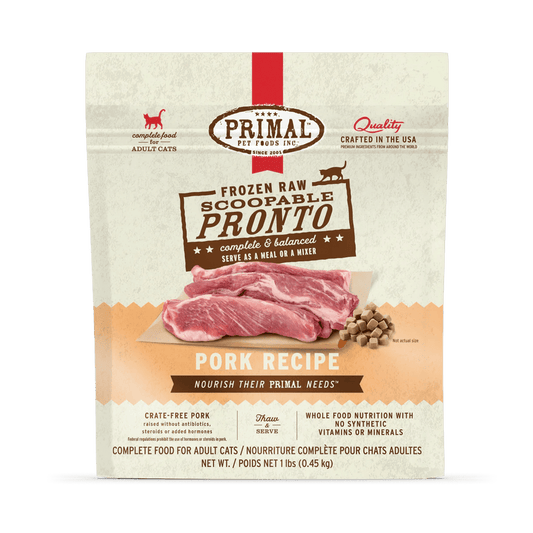 Primal FZN Feline Pork Pronto Formula 1lb