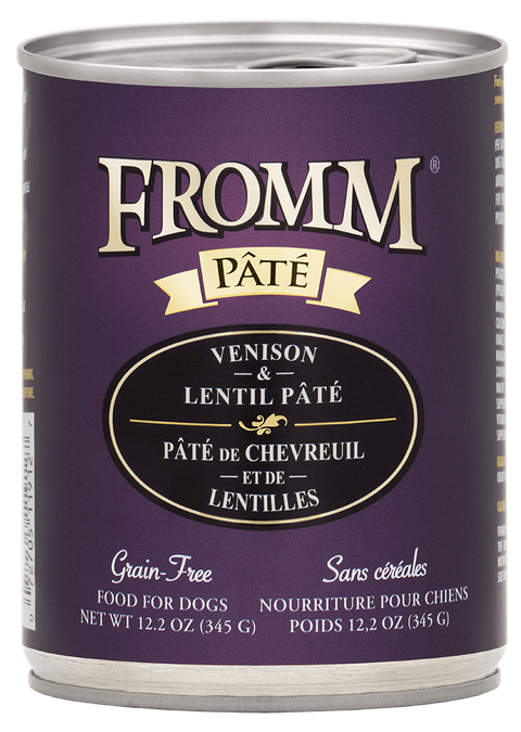 Fromm GF Venison & Lentil Pate for Dogs 12.2oz