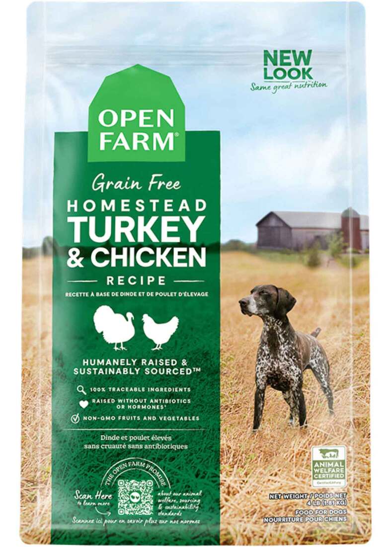 Open Farm Dog Dry GF Turkey & Chicken Homestead 22lb