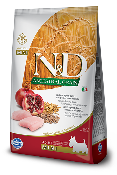 Farmina N&D Ancestral Grain Puppy Mini Chicken/Pom 5.5lb