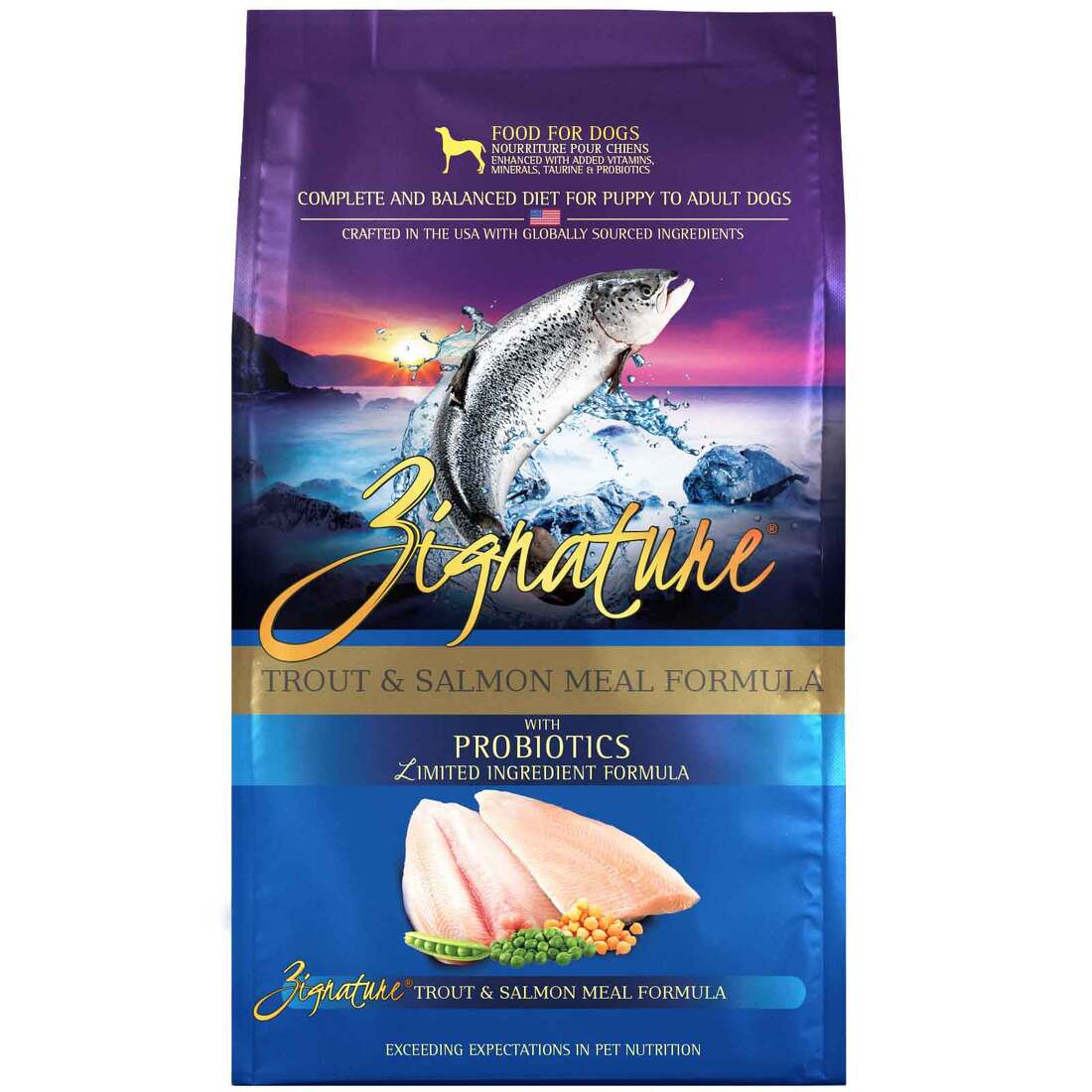 Zignature Dog GF/LI Trout & Salmon Formula 4lb Bag