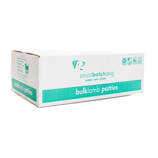 SmallBatch Frozen Lamb Patties for Dogs 18lb Box