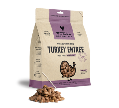 Vital Essential FD Dog Turkey MINI Nibs (25 oz)