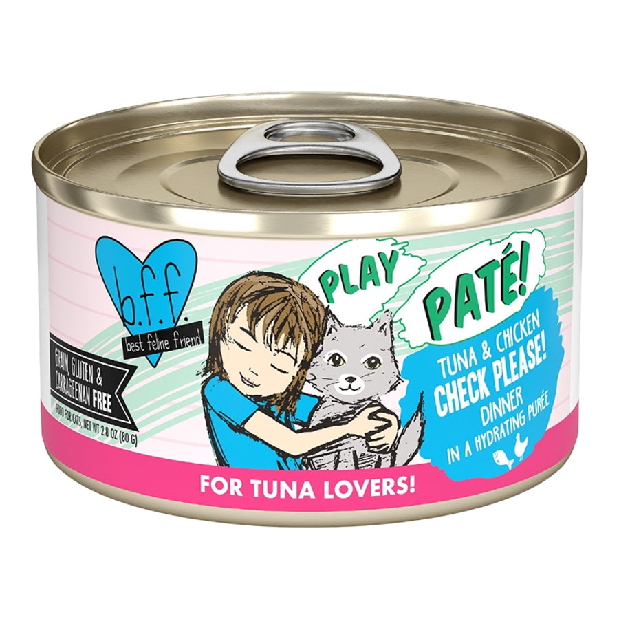 Bff Play Pate  Check Please Tuna & Chicken 2.8Oz