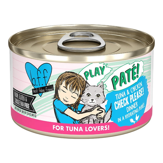 Bff Play Pate  Check Please Tuna & Chicken 2.8Oz