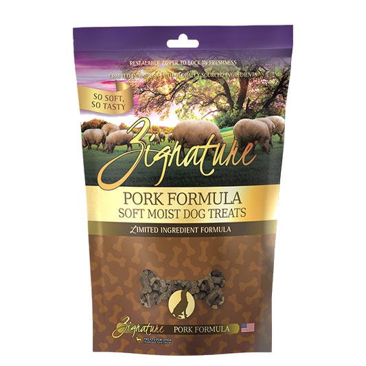 Zignature Soft Treats for Dogs 4oz -Pork