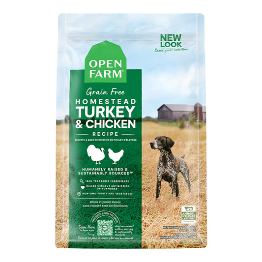 Open Farm GF Turkey & Chicken Dog Kibble 4lb