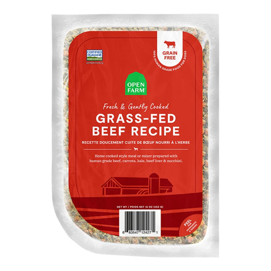 Open Farm Gently Cooked FZN Beef Dog Food 8oz