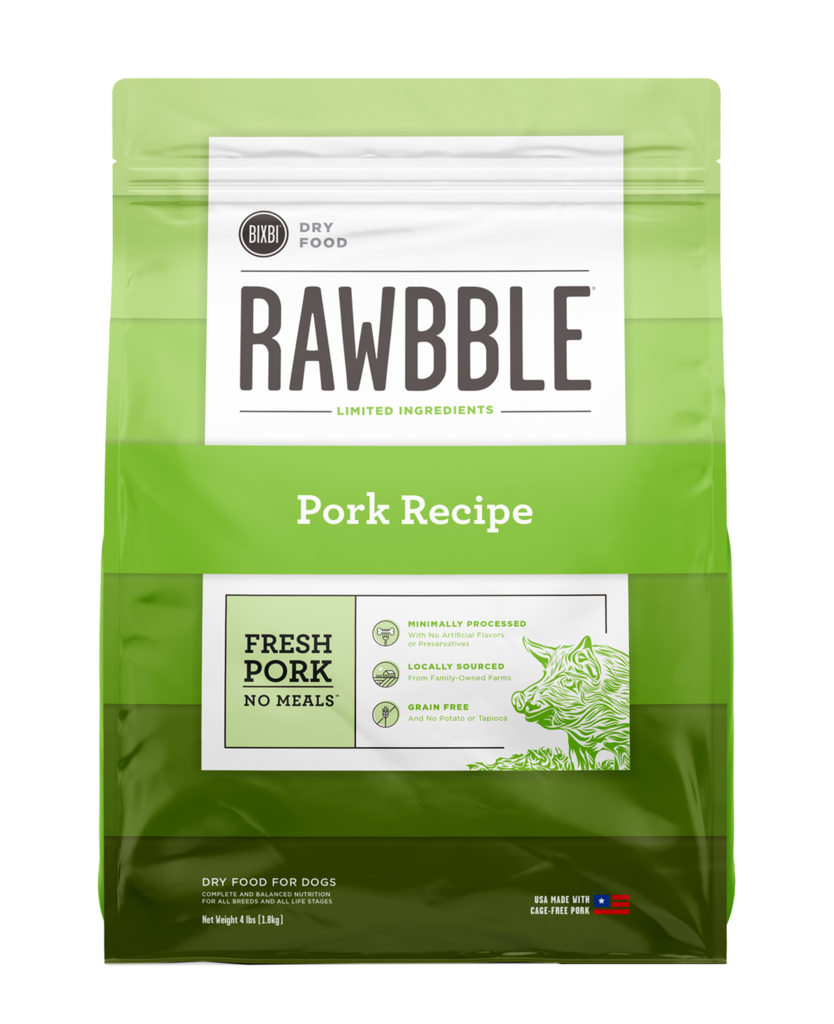 Bixbi Rawbble Dog Pork Kibble 24lb