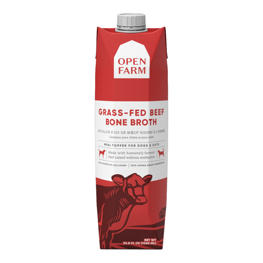 Open Farm Beef Bone Broth for Dogs & Cats 32 oz