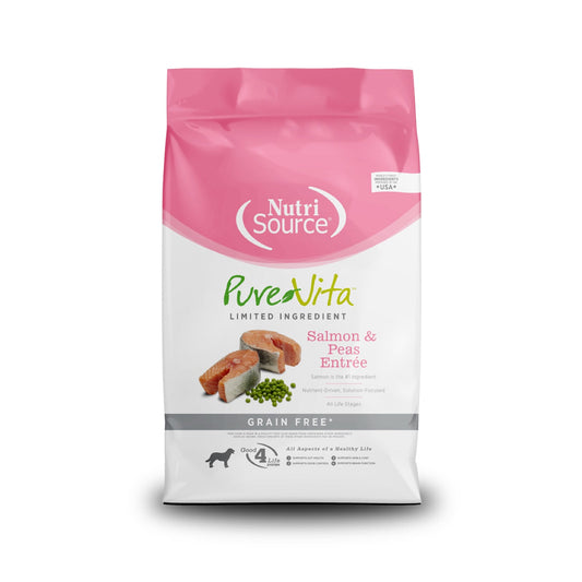 Pure Vita Dog GF Salmon & Peas Entree 4lb Bag