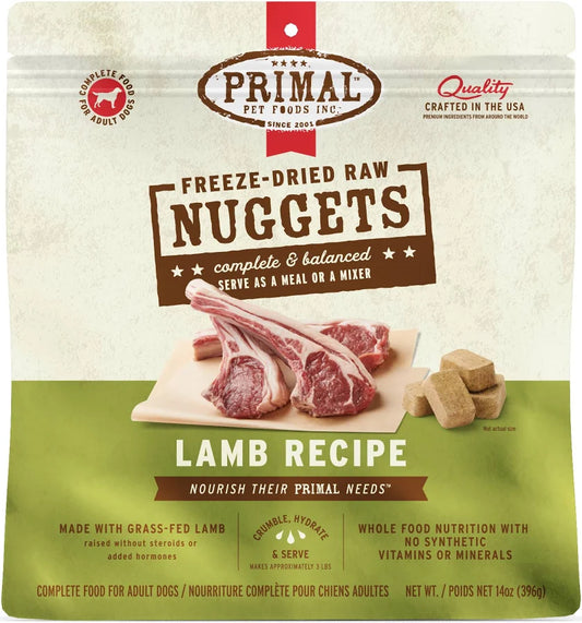 Primal FD Dog Nuggets Lamb Formula 30oz