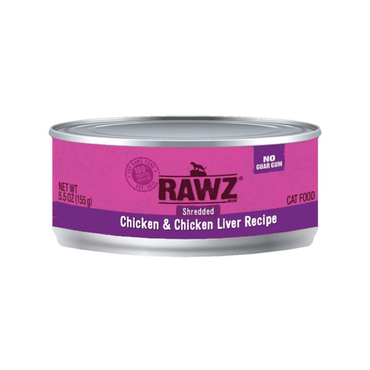 RAWZ Shredded Chicken and Chicken Liver Recipe for Cats